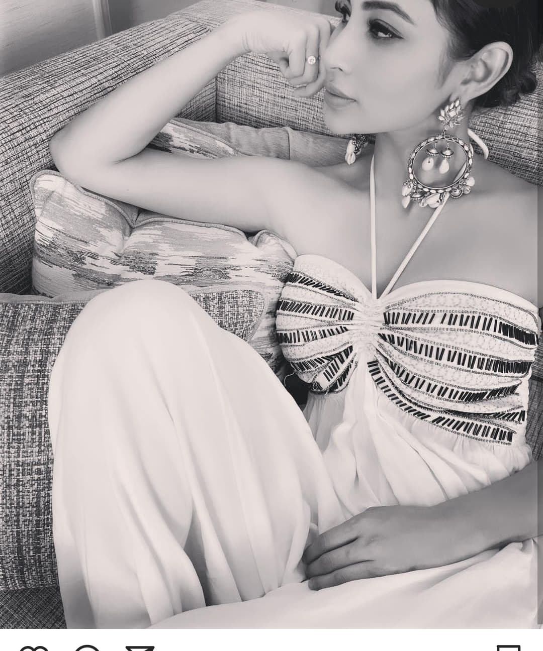 Mouni Roy in Darkins Flared Jumpsuit