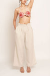Mayra highrise box pleated linen pants (Custom Made)
