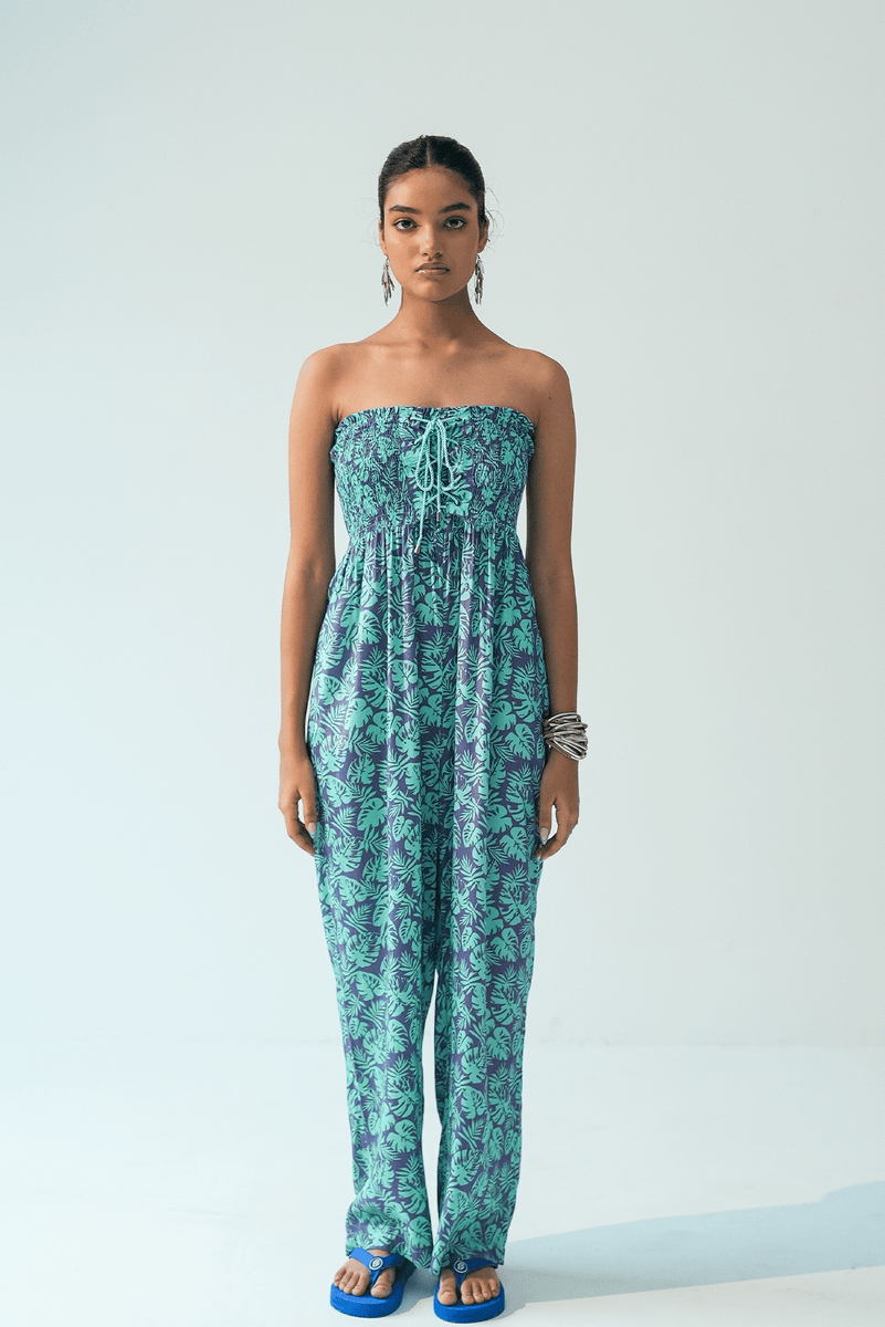 Beaded Off Shoulder Jumpsuit
