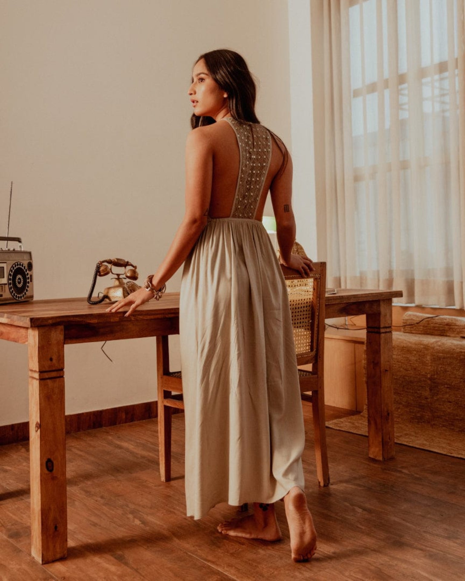 Floaty Strappy Long Dress – Beachbum
