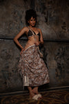 Jungler printed  sarong with self-fringe