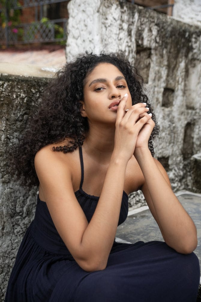 Black magic long dress