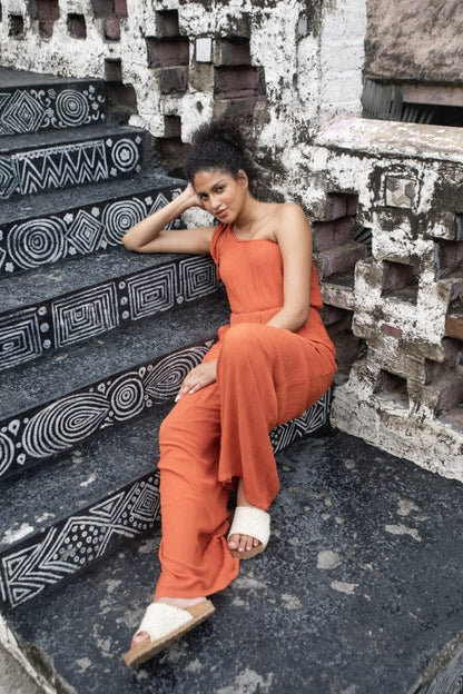 Flame vine jumpsuit