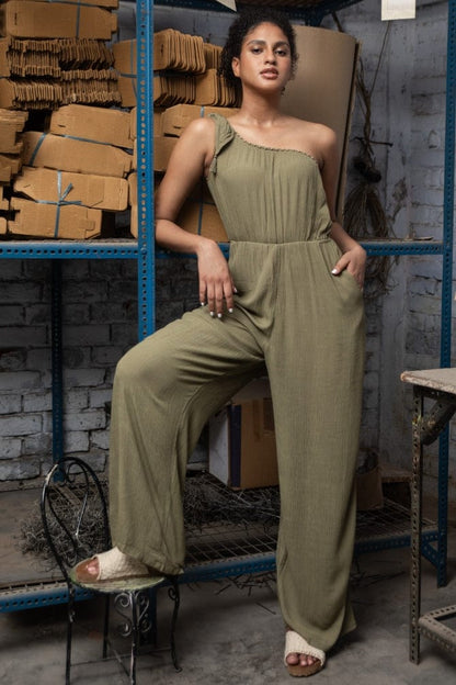 Flame vine jumpsuit