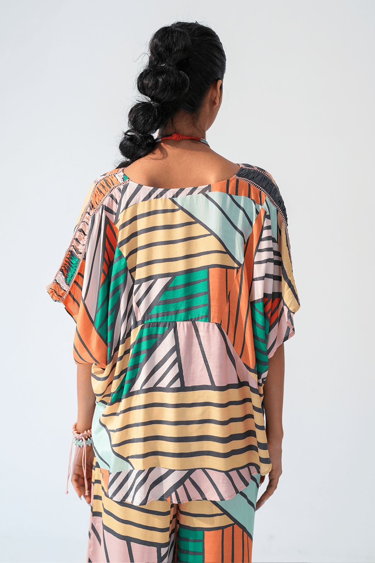 Coffee Crunch kimono top
