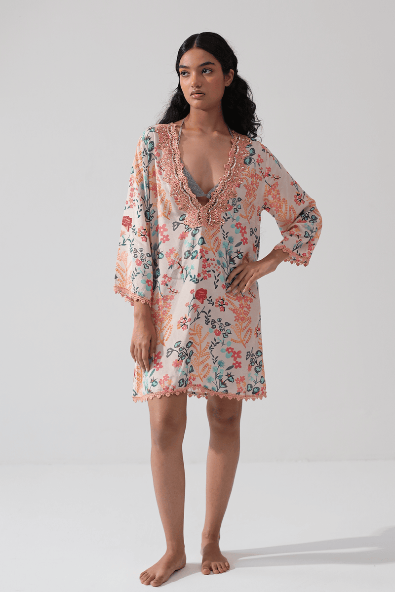 Tangerine Tango kurta kaftan