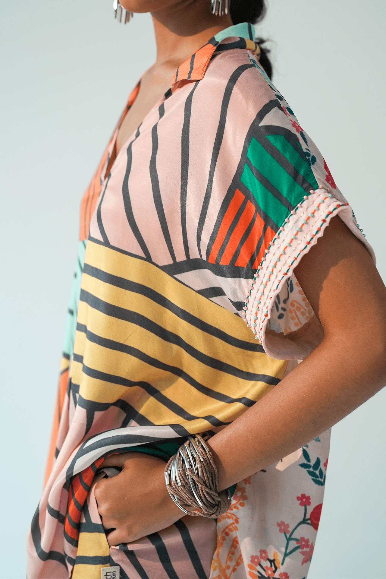 Retro Ripple Oversized resort top