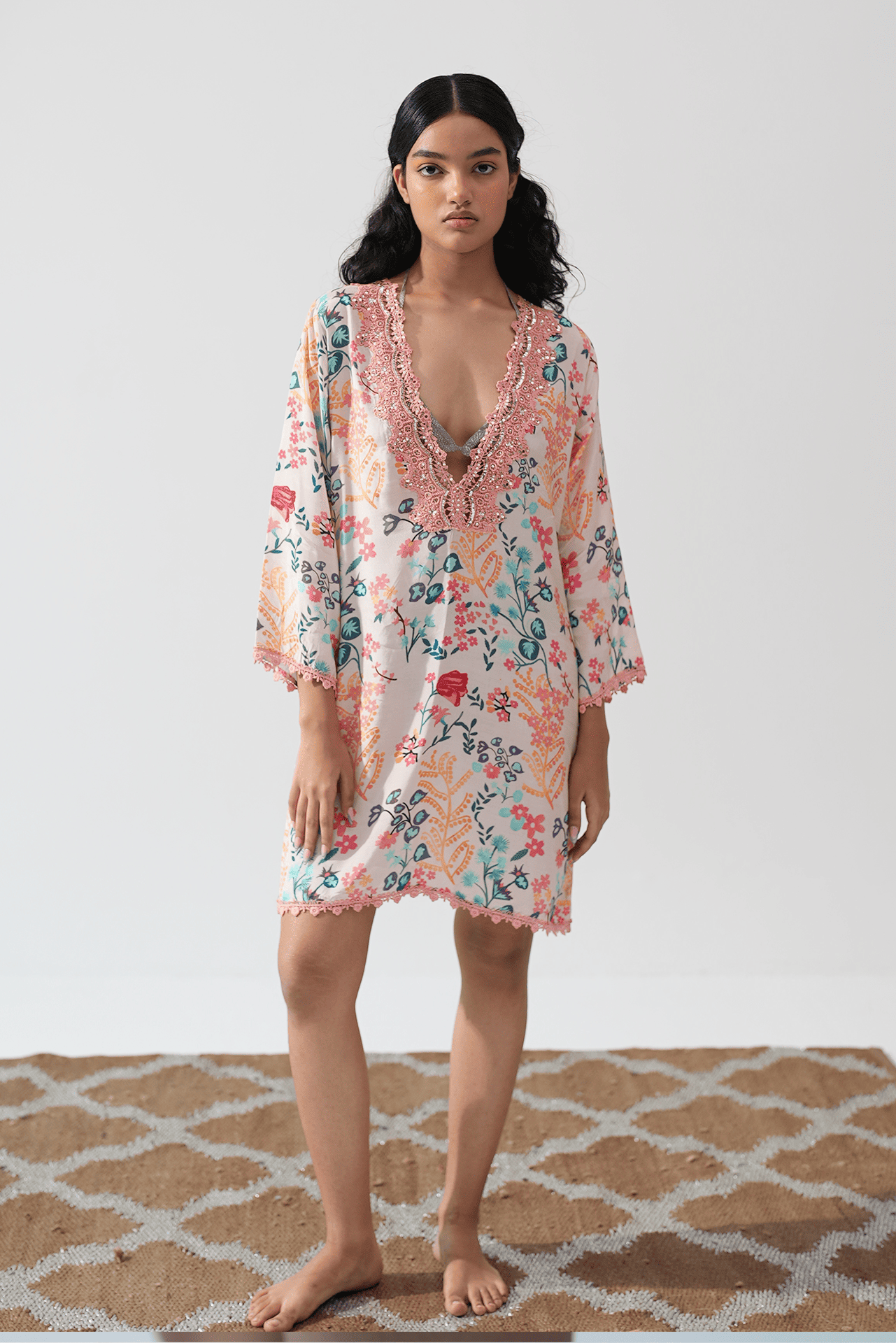 Tangerine Tango kurta kaftan