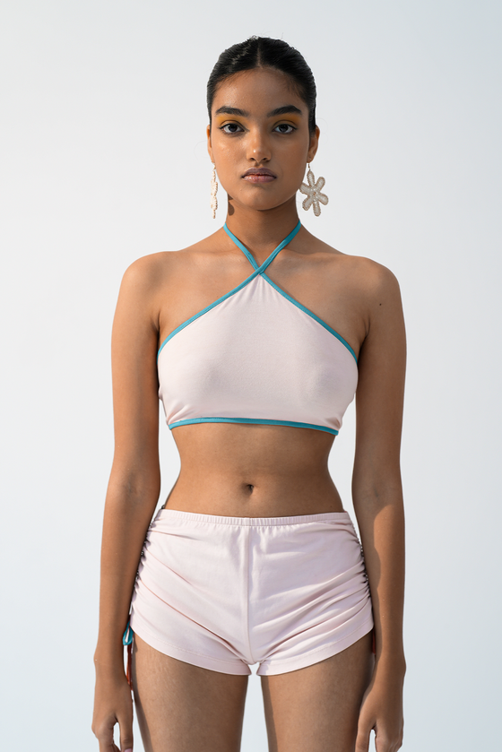 Icy lush bikini top and shorts set