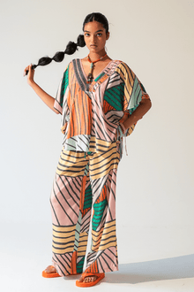  Coffee Crunch kimono top