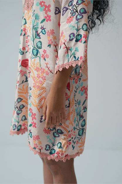 Tangerine Tango kurta kaftan