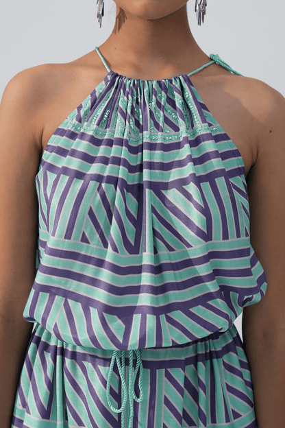 Hazelnut Haven Halter Dress