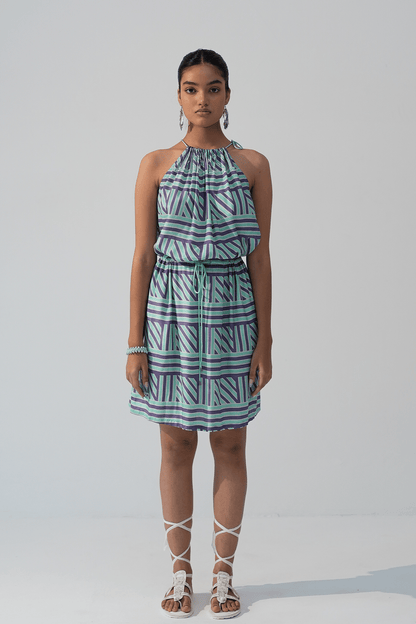 Hazelnut Haven Halter Dress