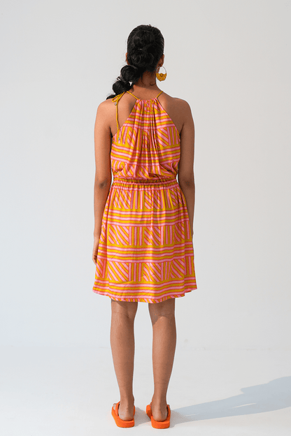 Hazelnut Haven Halter Dress