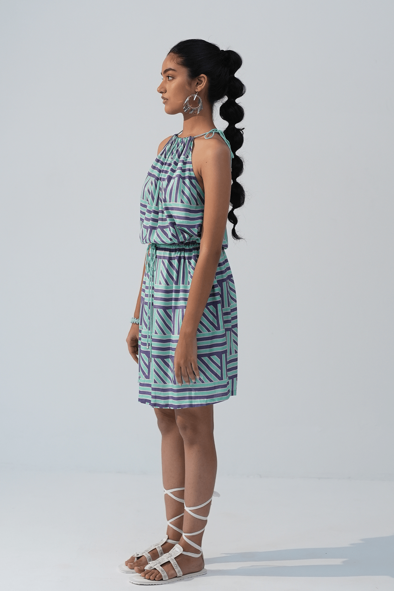 Hazelnut Haven Halter Dress