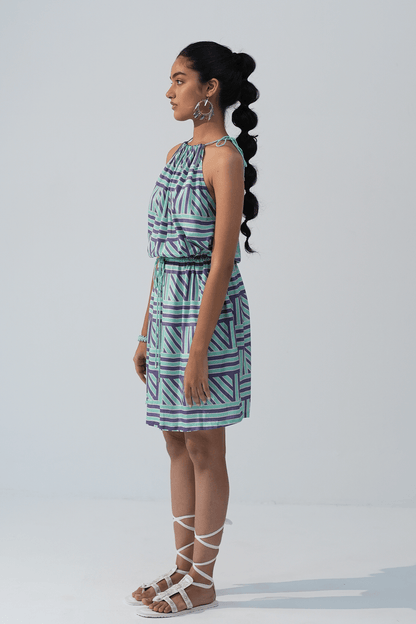 Hazelnut Haven Halter Dress