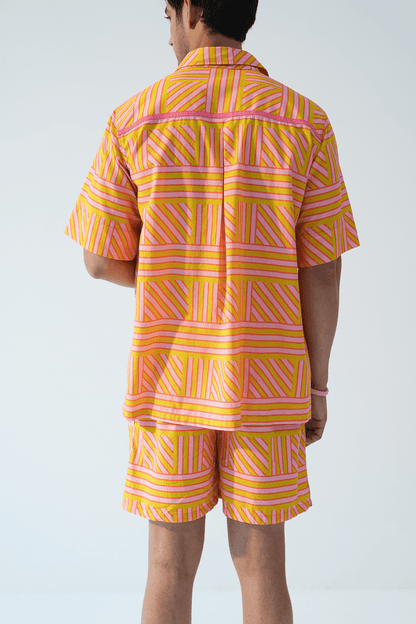 Aadarsh Balakrishna in Ribbon Hawaiian Shorts