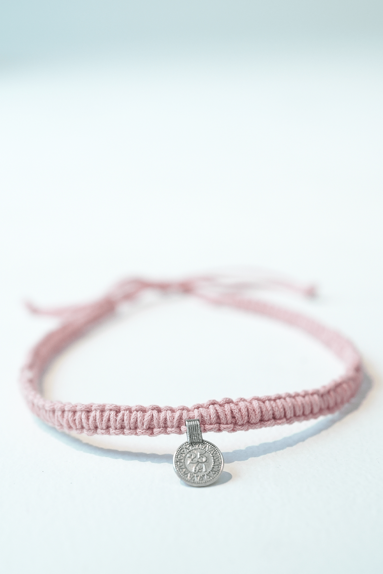 Berry bar macrame choker