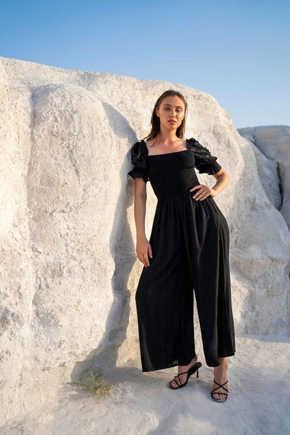Galaxy Ballooned Sleeves Jumpsuit