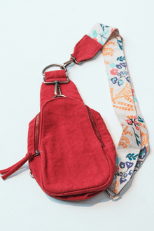  Rolo crossbody canvas bag