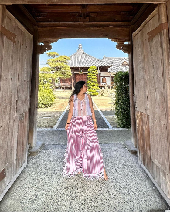 Ankita sahigal in Jasper striped pant