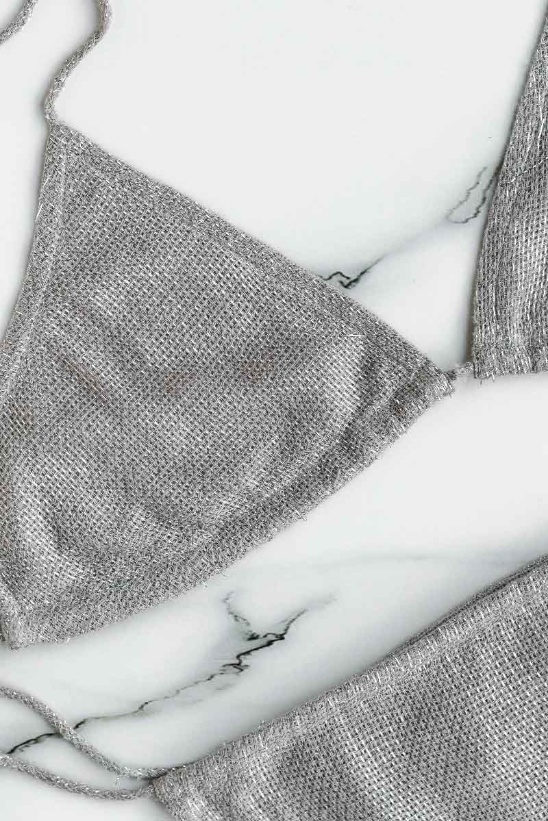 Bobo silver bikini and brief set