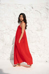 Scarlet embellished yoke long dress