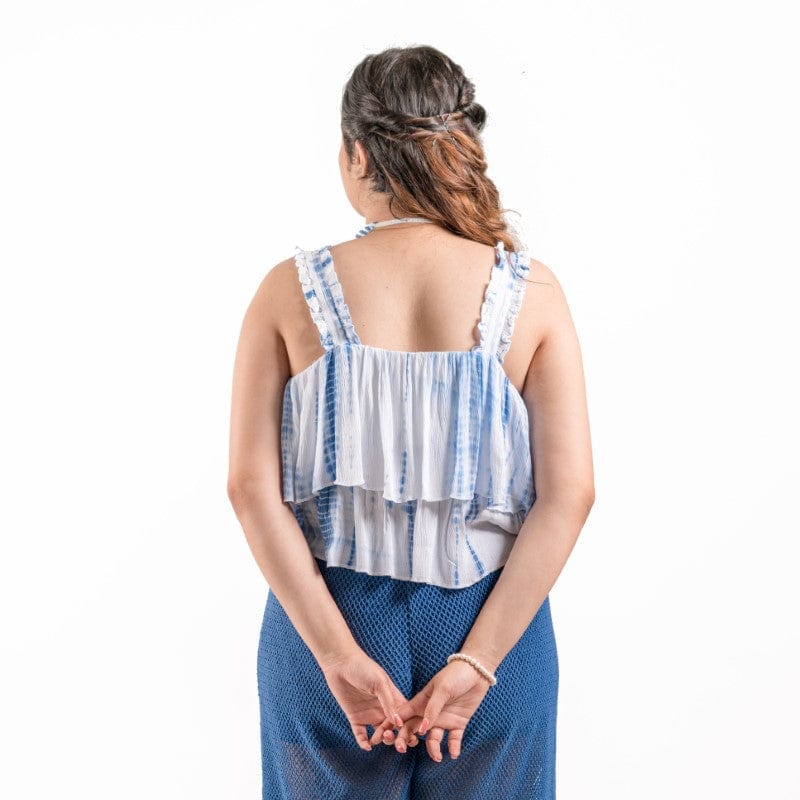 Emily tie dye layered crop top