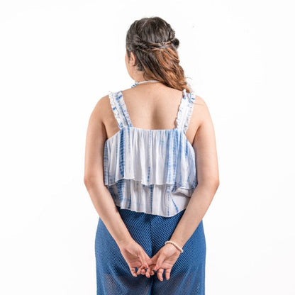 Emily tie dye layered crop top