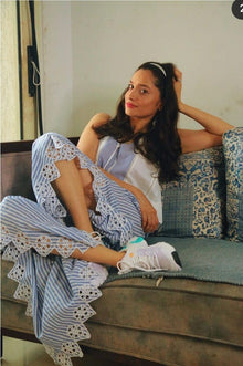  Ankita Lokhande in Pearl striped crop top