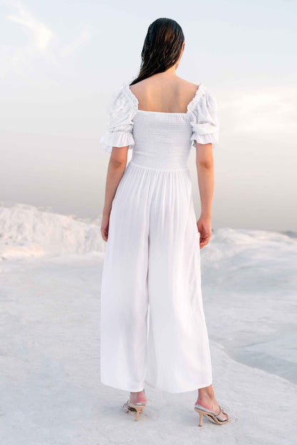 Galaxy Ballooned Sleeves Jumpsuit