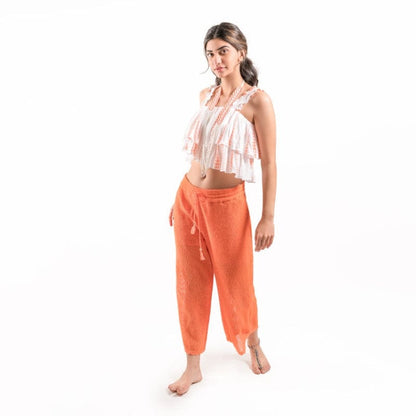 Avery cotton lace pant