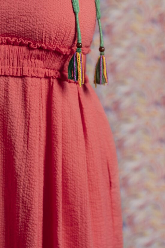 Sidecar crochet flower pendant