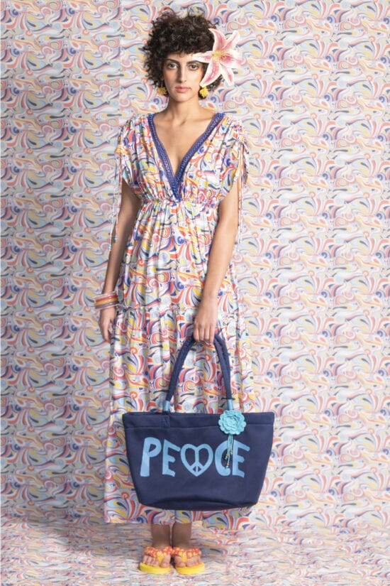 Rum Daisy Psychedelic Print Bell bottoms