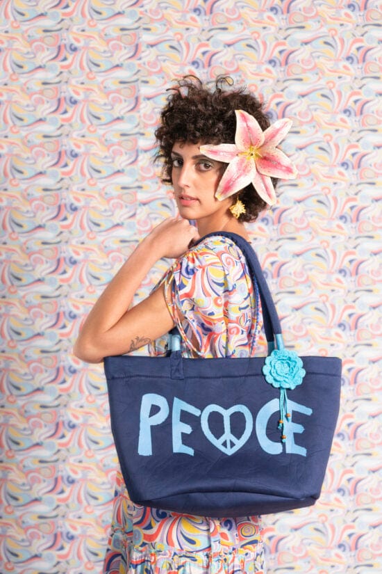 Rum Daisy Psychedelic Print Bell bottoms