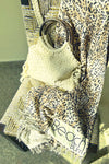 Bambusa matte weave cotton lurex macrame bag