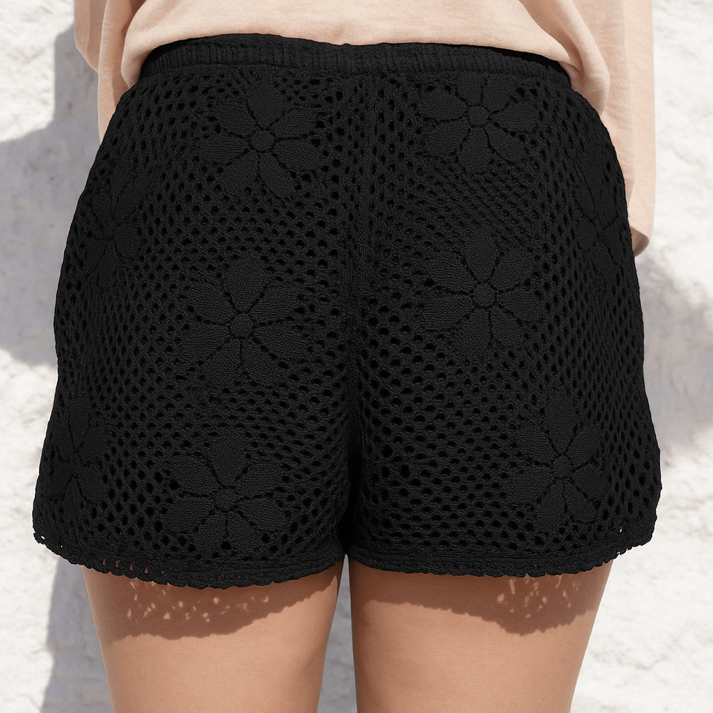 Adelia cotton lace shorts