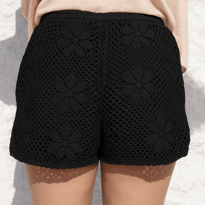 Adelia cotton lace shorts