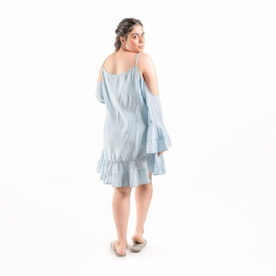 Aquamarine spaghetti dress