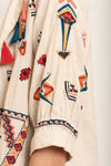 Freya embroidered and beaded duffle long coat (Custom Made)