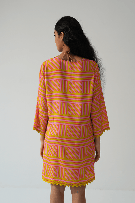 Tangerine tango kurta coverup