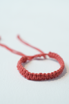 Berry bar macrame bracelet