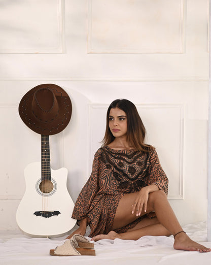 Ankana Ghosh in Desert rose printed romper
