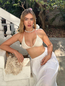  Emily in Hornbill schiffli net bikini top & brief set