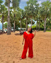 Bhavjet Seghal in Diana kaftan jumpsuit