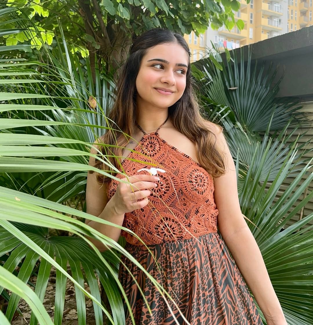 Varnikaa Singh in Flamingo lily backless long dress