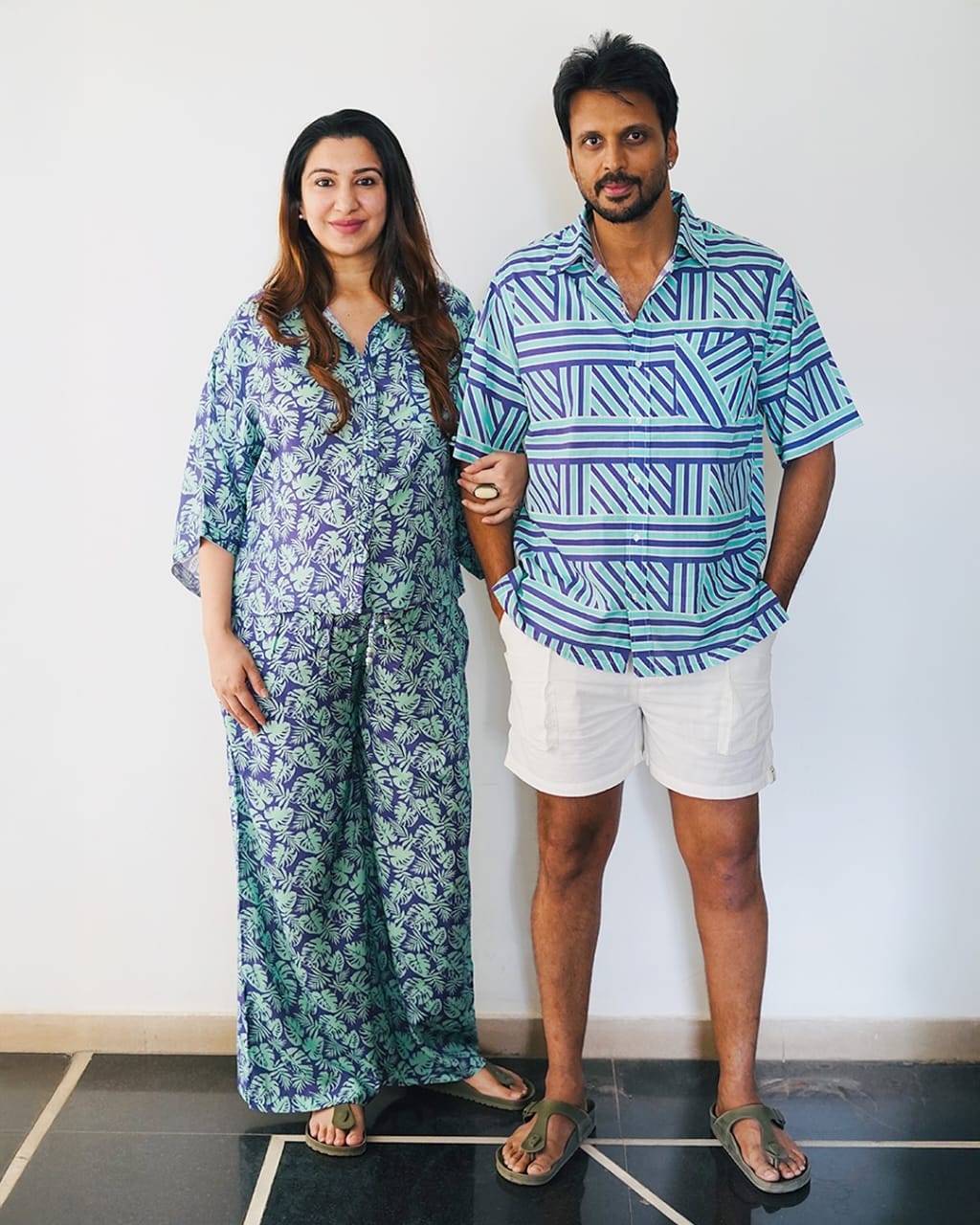 Gulnar Virk in Cool Frosty co-ord set