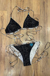 ZZ net-layered bikini & brief set