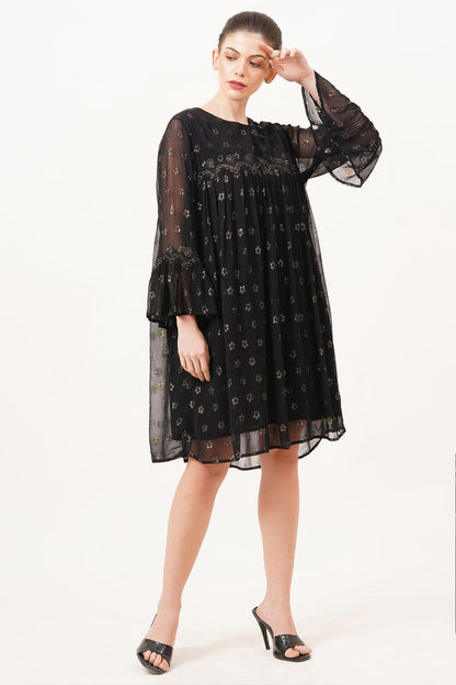 Glow knee length dress