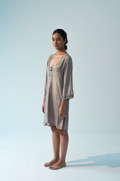 Silver Santoon Kurta Coverup